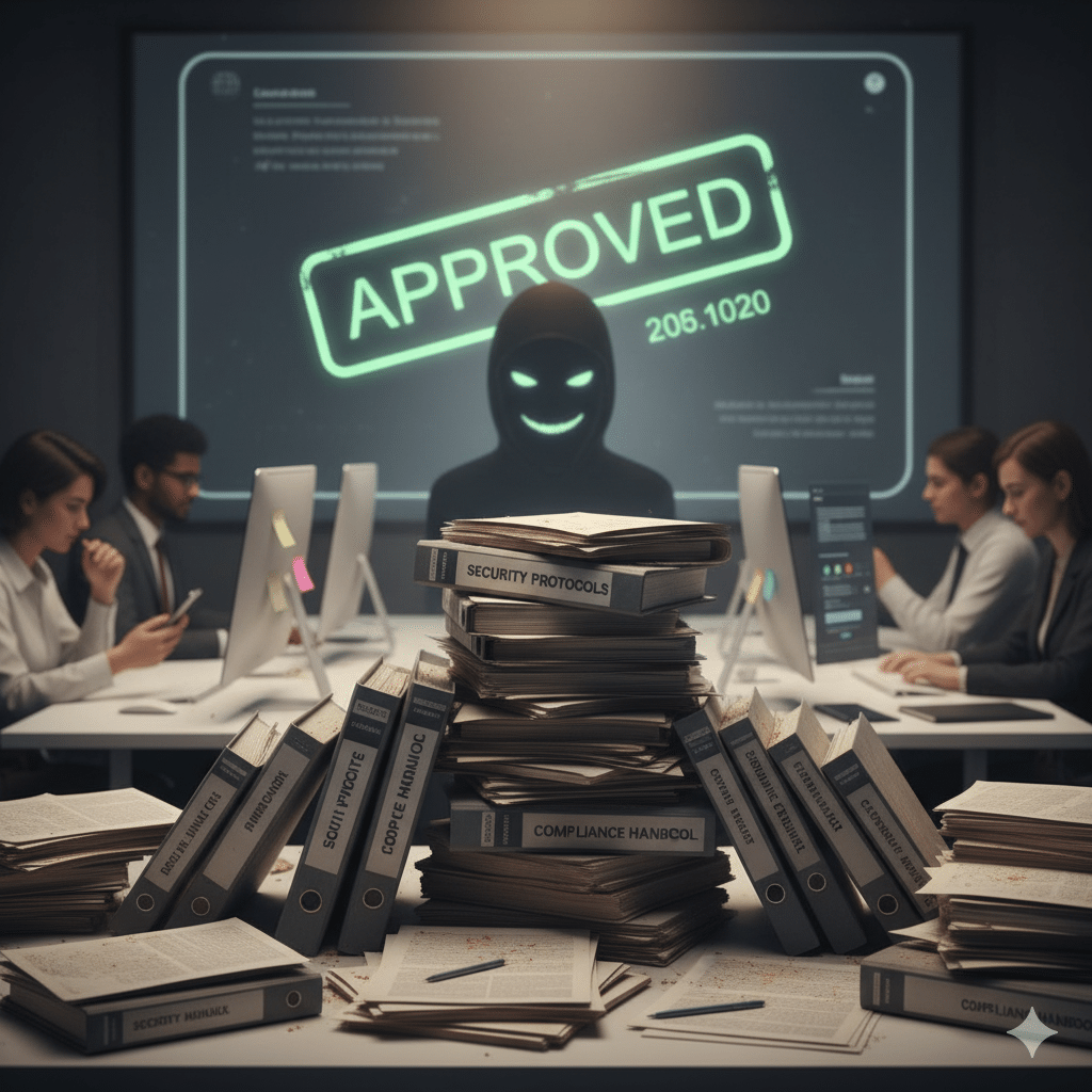 Security policies documentation showing ineffective traditional approach vs modern implementation